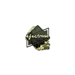 Sticker | electronic (Gold) | Rio 2022