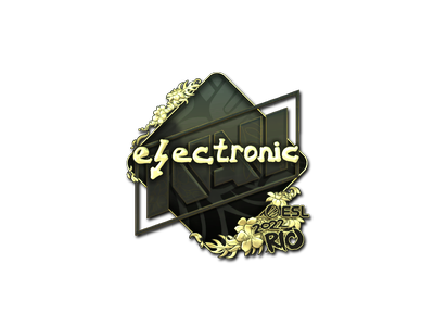Sticker | electronic (Gold) | Rio 2022