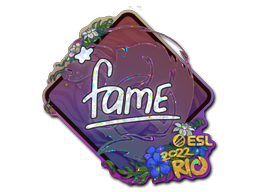 Sticker | fame (Glitter) | Rio 2022