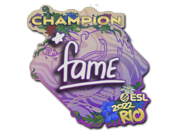 Sticker | fame (Champion) | Rio 2022/20fx20