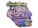 Sticker | fame (Champion) | Rio 2022