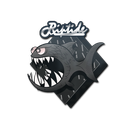 Sticker | Black Jaggyfish