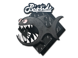 Sticker | Black Jaggyfish