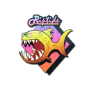 Sticker | Yellow Jaggyfish