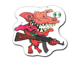 Sticker | Red Shark Shooter/20fx20