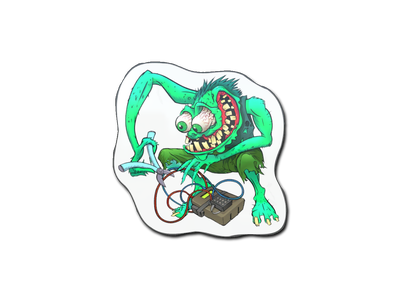 Autocolante | Green Bombster