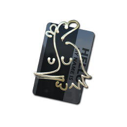 Sticker | Hello AK-47 (Gold)