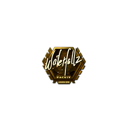 Sticker | waterfaLLZ (Gold) | London 2018