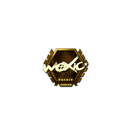 Sticker | woxic (Gold) | London 2018