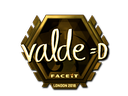 v4lde (Gold) | London 2018 Sticker