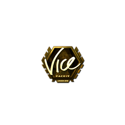 Sticker | vice (Gold) | London 2018