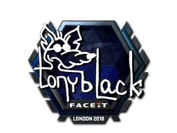 Наліпка | tonyblack (лискуча) | Лондон 2018