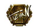 Sticker | tiziaN (Gold) | London 2018