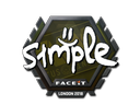 Sticker | s1mple | Londres 2018