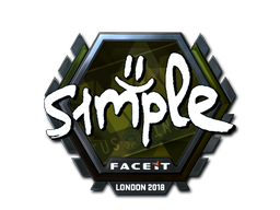 Sticker | s1mple (premium) | Londres 2018
