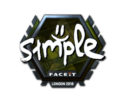 Sticker | s1mple (Foil) | London 2018