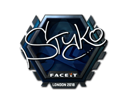 Наліпка | STYKO (лискуча) | Лондон 2018
