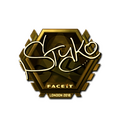 Sticker | STYKO (Gold) | London 2018