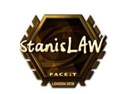 Sticker | stanislaw (Gold) | London 2018