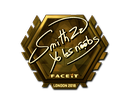 Sticker | SmithZz (Gold) | London 2018