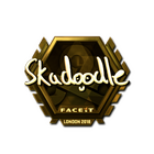 Sticker | Skadoodle (Gold) | London 2018