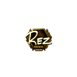 free cs2 skins Sticker | REZ (Gold) | London 2018