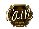 rain (Gold) | London 2018 Sticker