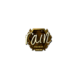 Sticker | rain (Gold) | London 2018