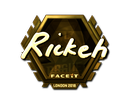 Rickeh (Gold) | London 2018 Sticker