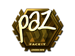 Sticker | paz (Gold) | London 2018