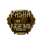 Sticker | pashaBiceps (Gold) | London 2018