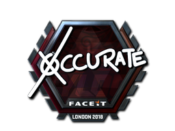 Sticker | xccurate (Foil) | London 2018 image