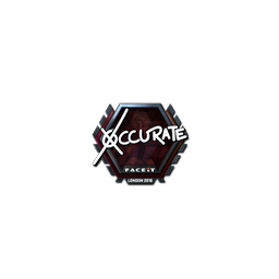 Sticker | xccurate (Foil) | London 2018