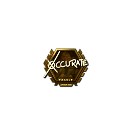 Sticker | xccurate (Gold) | London 2018