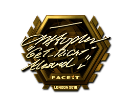 Sticker | GeT_RiGhT (Gold) | London 2018