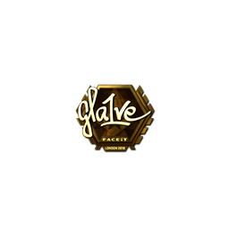 Sticker | gla1ve (Gold) | London 2018