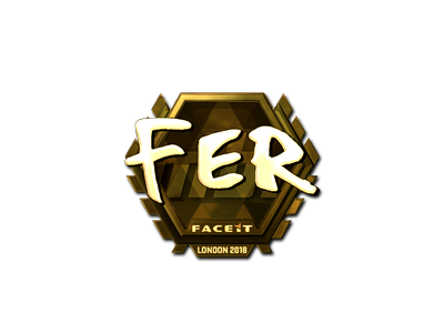 Sticker | fer (Gold) | London 2018