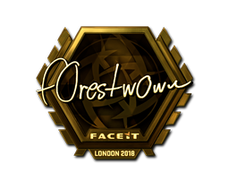 Sticker | f0rest (Gold) | London 2018