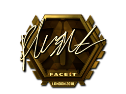 Sticker | flusha (Gold) | London 2018