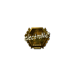 Sticker | electronic (Gold) | London 2018