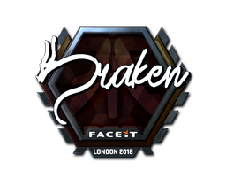 Наклейка | draken (металлическая) | Лондон 2018