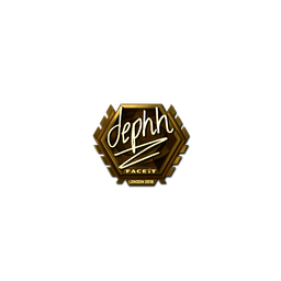 free cs2 skins Sticker | dephh (Gold) | London 2018