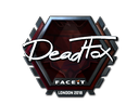Наклейка | DeadFox (металлическая) | Лондон 2018