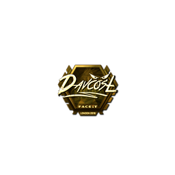 free cs2 skins Sticker | DavCost (Gold) | London 2018