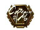 captainMo (Gold) | London 2018 Sticker