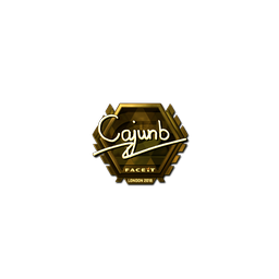 Sticker | cajunb (Gold) | London 2018