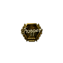 Sticker | chopper (Gold) | London 2018