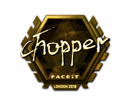 Sticker | chopper (Gold) | London 2018