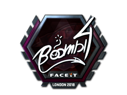 Наліпка | Boombl4 (лискуча) | Лондон 2018