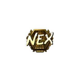 Sticker | nex (Gold) | London 2018